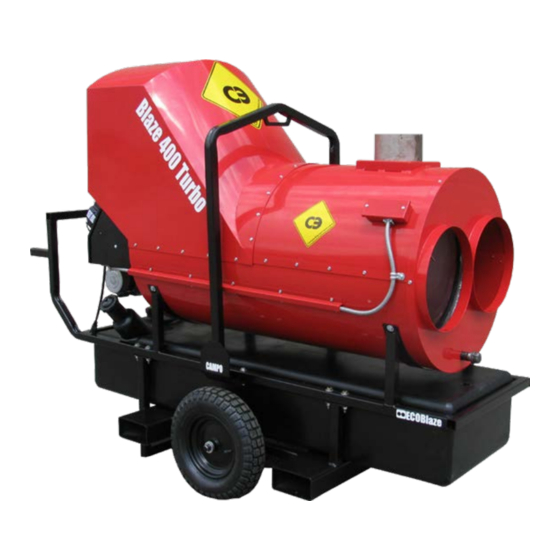 Blaze 400 G Installation Instructions, Manual, Maintenance,Parts List