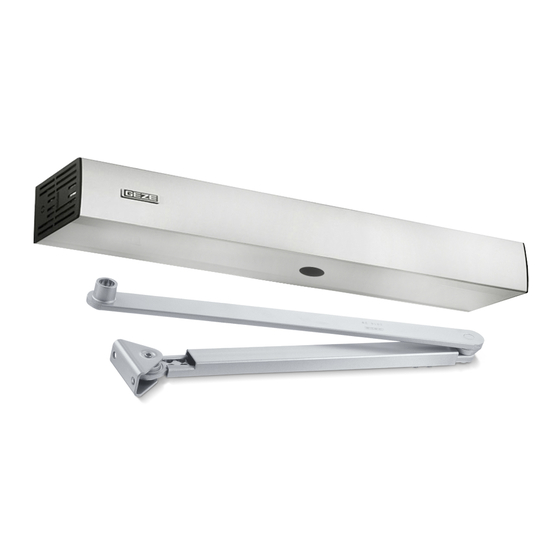 GEZE Slimdrive EMD Invers Installation And Service Instructions Manual