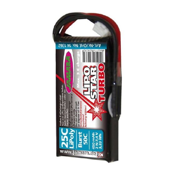 Jamara Lipo Star Turbo Instructions For The Use