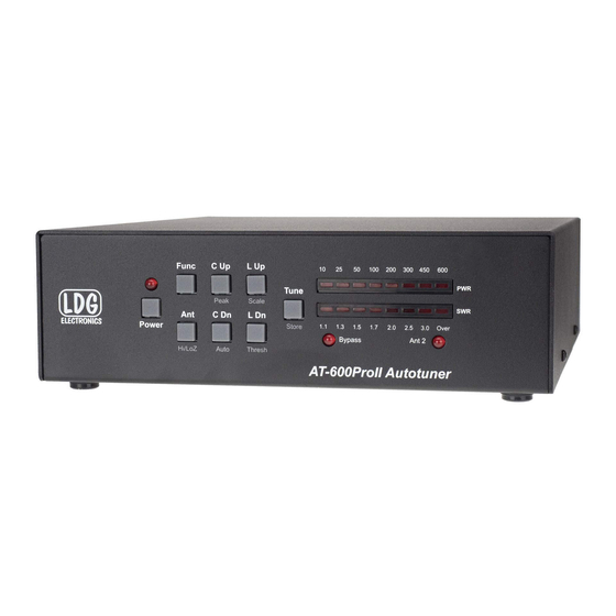 LDG AT-600ProII Automatic Antenna Tuner Manuals