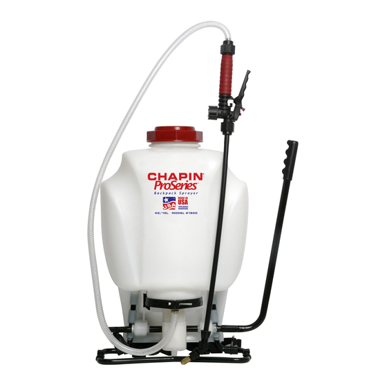 Chapin 61800 Use And Care Manual