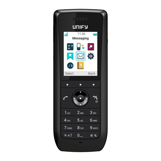 Unify OpenScape WLAN Phone WL4 User Manual