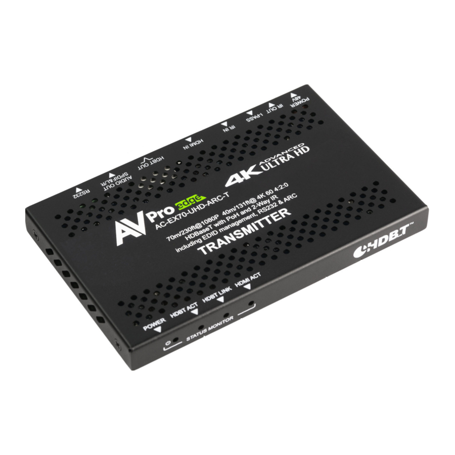 AVProEdge AC-EX70-UHD-ARC User Manual