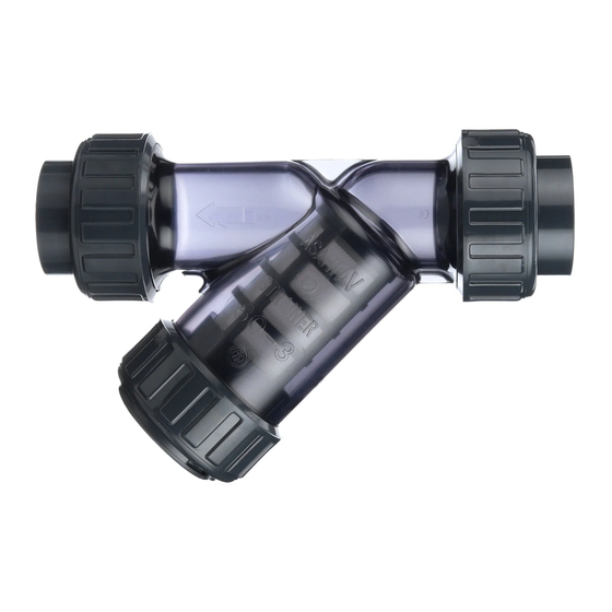 AsahiAV Y-SEDIMENT STRAINER User Manual