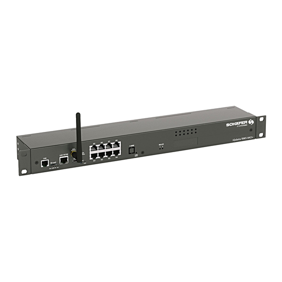 Schäfer iQdata RMS 842+ Quick Start Manual
