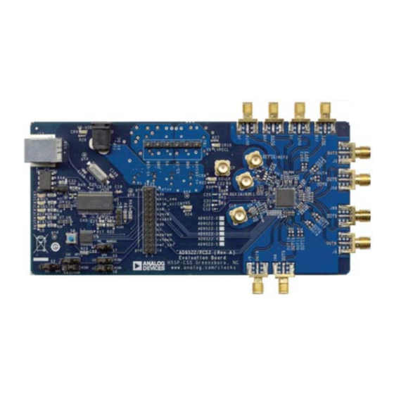 Analog Devices AD9522 Series User Manual