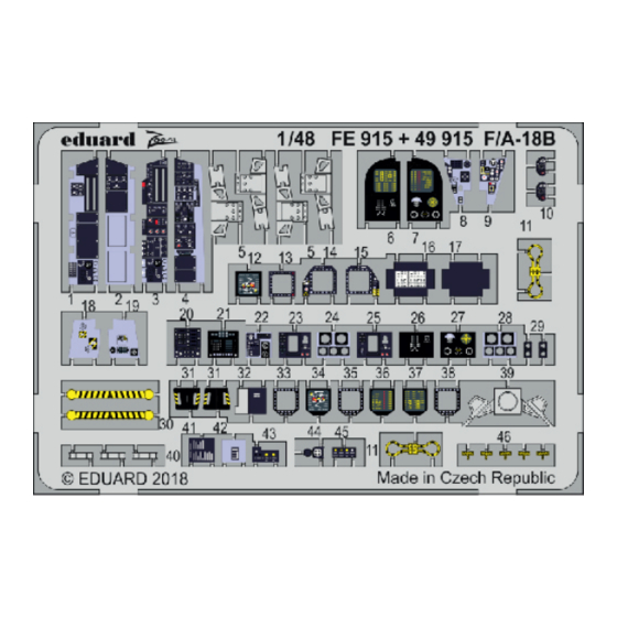 Eduard Zoom F/A-18B Quick Start Manual