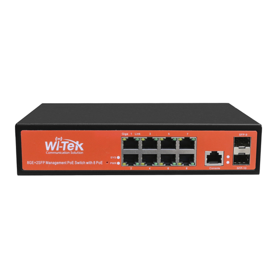 Wi-Tek WI-PMS310GF-Alien Quick Start Manual