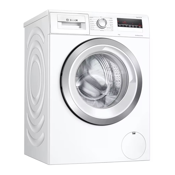 Bosch WAN Series Instruction Manual And Installation Instructions