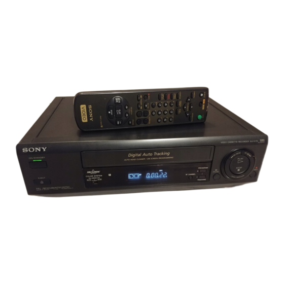 Sony SLV-E170EE Service Manual