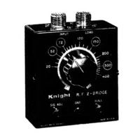 Allied Radio knight-kit RF Z-BRIDGE Assembly & Operation