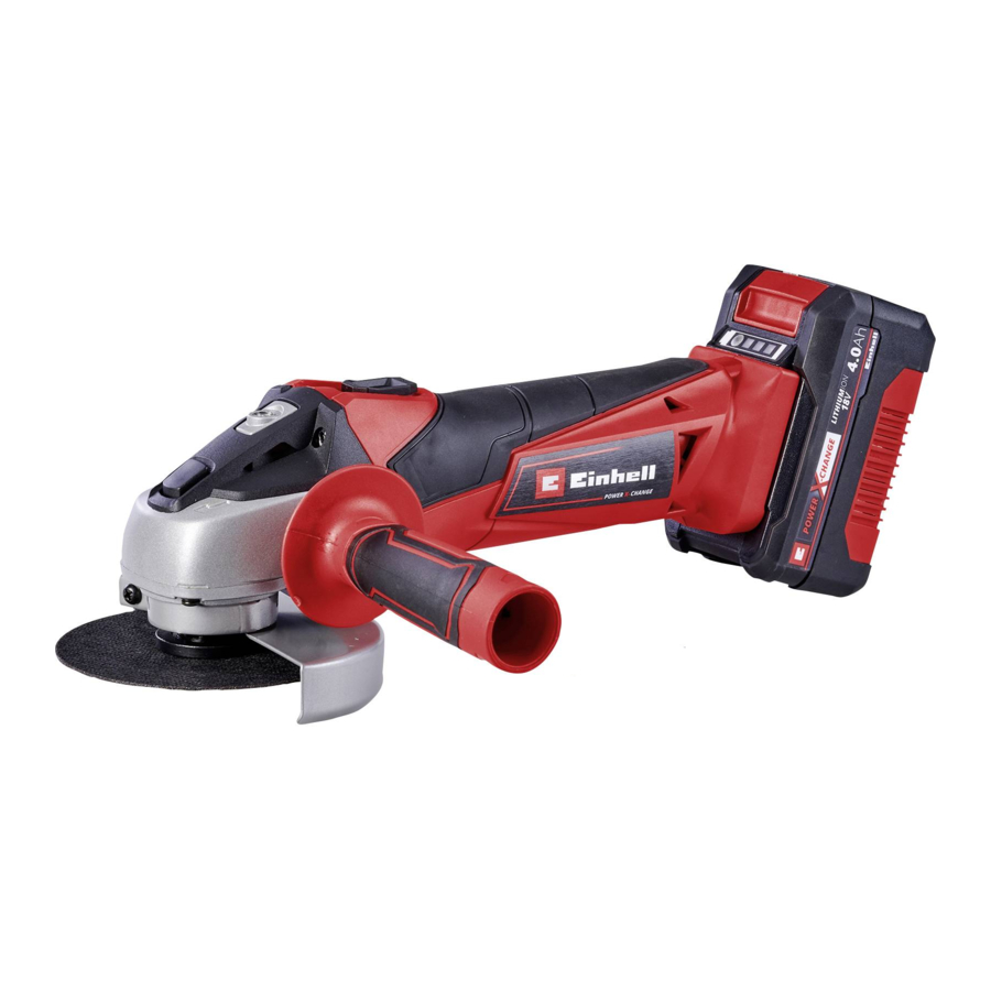 EINHELL TC-AG 18/115 Li Manual