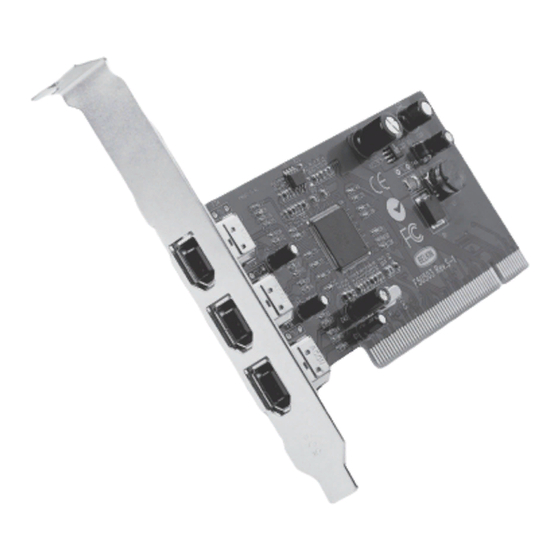 Belkin Firewire 800 3-port PCI card User Manual