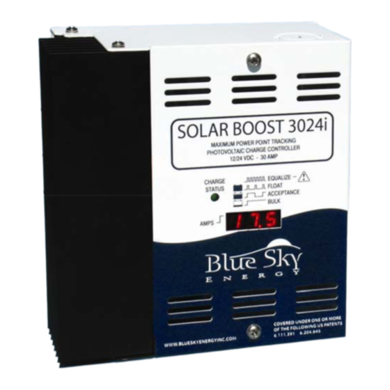 Blue Sky Energy SOLAR BOOST 3024iL Installation And Operation Manual