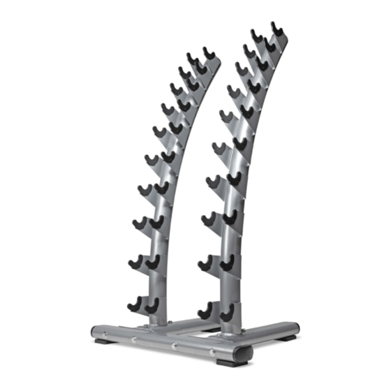 VIRTUFIT Upright Dumbbell Rack User Manual