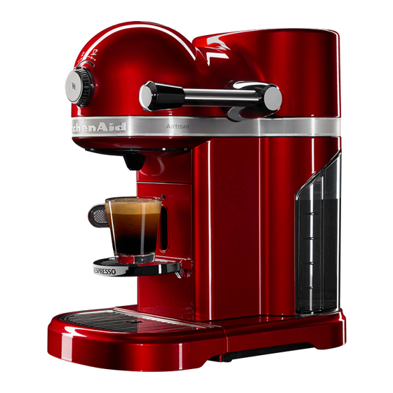 KitchenAid NESPRESSO my machine KES0503AC0 Manuals