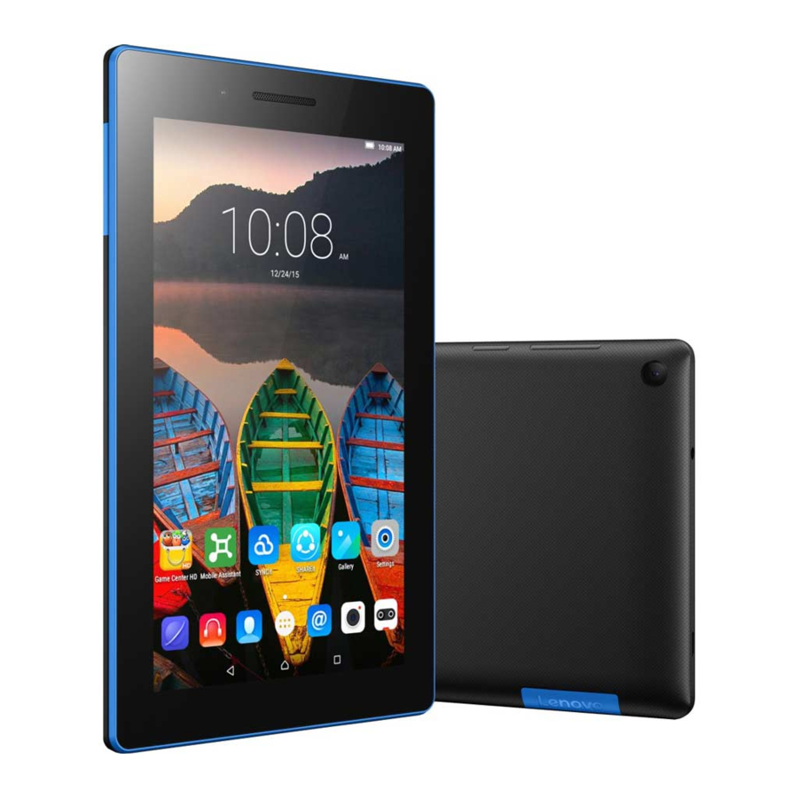 Lenovo TAB3 7 Essential Safety, Warranty & Quick Start Manual