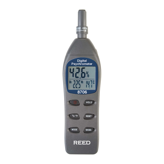 REED 8706 Instruction Manual