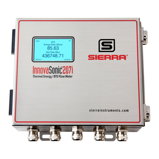 Sierra InnovaSonic 207i BACnet Instruction Manual