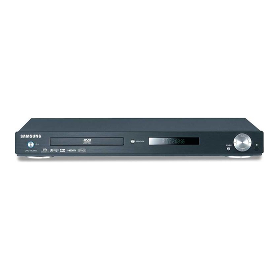 Samsung DVD-HD950 Setup Manual