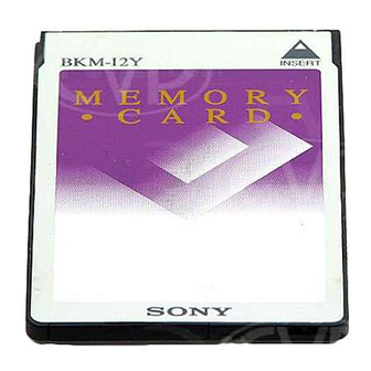 Sony BKM-12Y Operation Manual