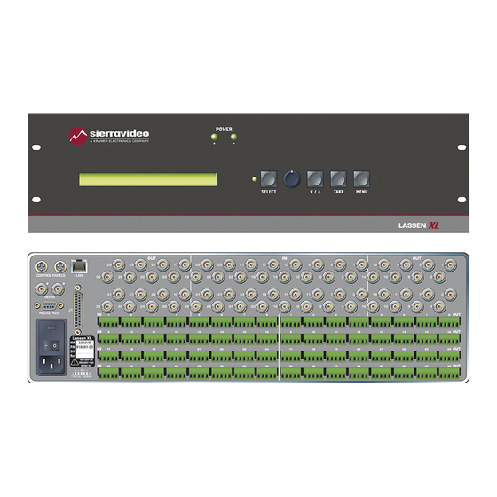 User Manuals: Sierra Video Pro XL 3232V5 Switcher