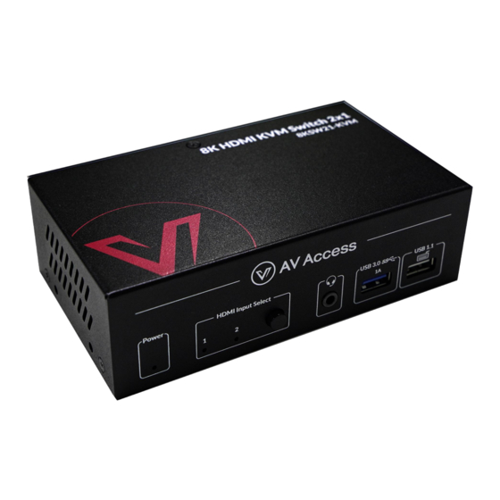 AV Access 8KSW21-KVM Troubleshooting