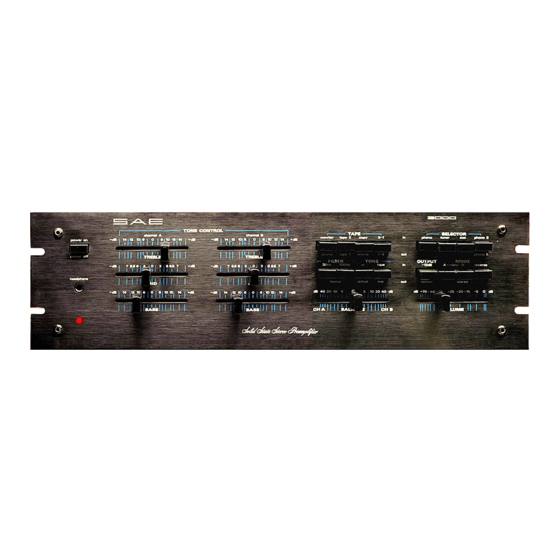 SAE 3000 Owner's Manual