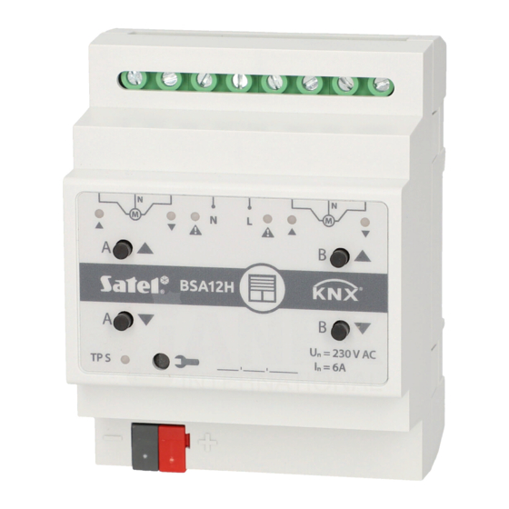 Satel KNX-BSA12H Quick Installation Manual