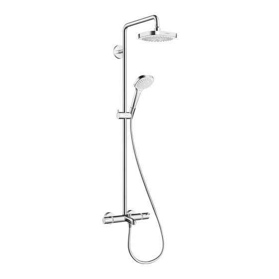 Hans Grohe Croma Select S 180 Showerpipe 27351400 Instructions For Use/Assembly Instructions