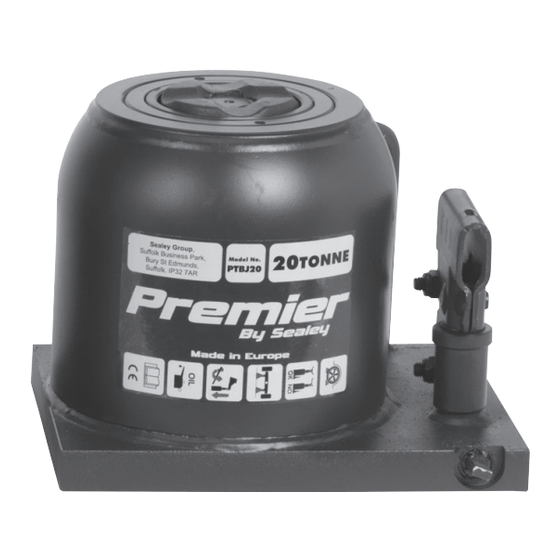 Sealey PTBJ2 Instructions