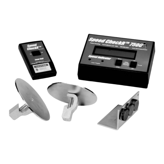PASCO SpeedCheckR 7500 Instruction Manual