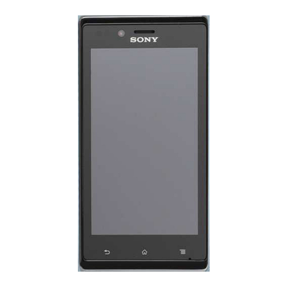 Sony ST26i Unlocked Android Smartphone Manuals