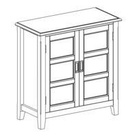 Simpli Home WyndenHall Brooklyn + Max AXCBUR14-WH Manual