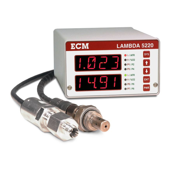 ECM Lambda 5220 Instruction Manual