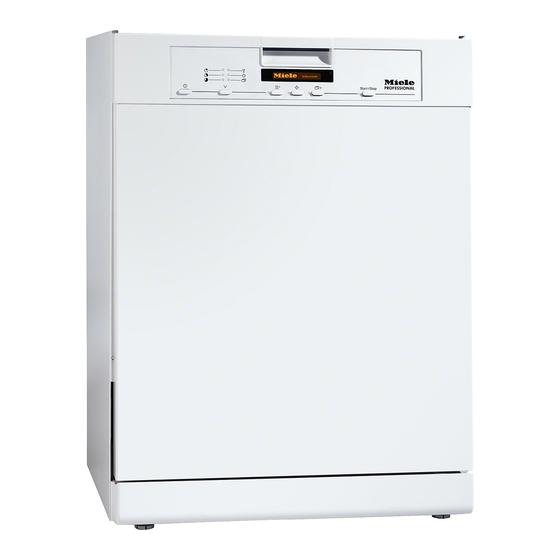 Miele PG 8080 U Operating Instructions Manual