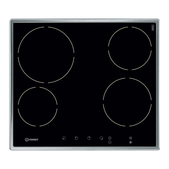 Indesit VEA 645 D C Ceramic Hob Manuals