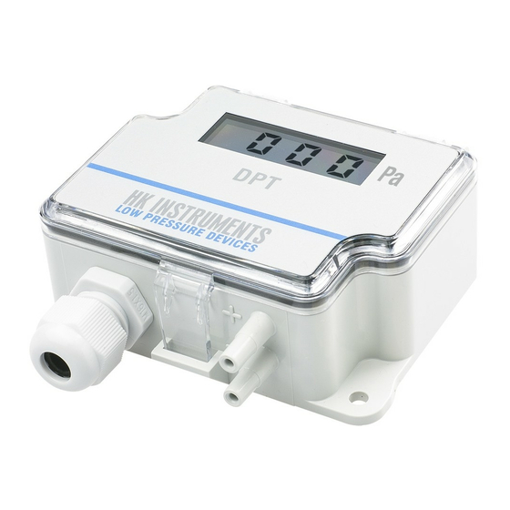 HK Instruments DPT-2W-2500-R8 Installation Instructions