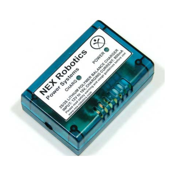 NEX ROBOTICS NR-BLIC-02 Quick Manual