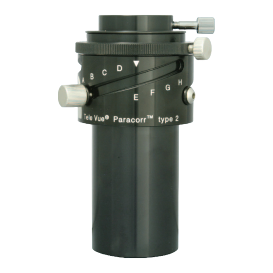 TeleVue Paracorr-2 Instructions