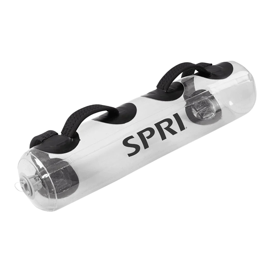 SPRI AQUA FITNESS BAG Exercise Manual