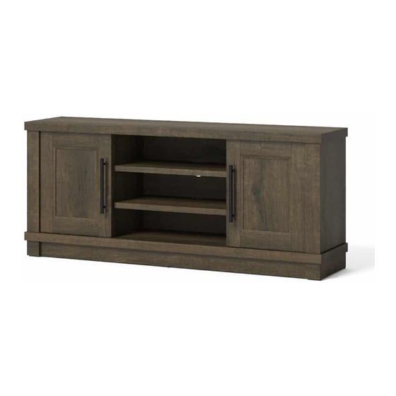 Whalen Furniture BBAVCL66-2 Assembly Instructions Manual