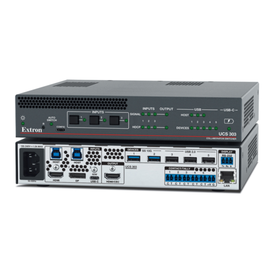 Extron electronics UCS 303 User Manual