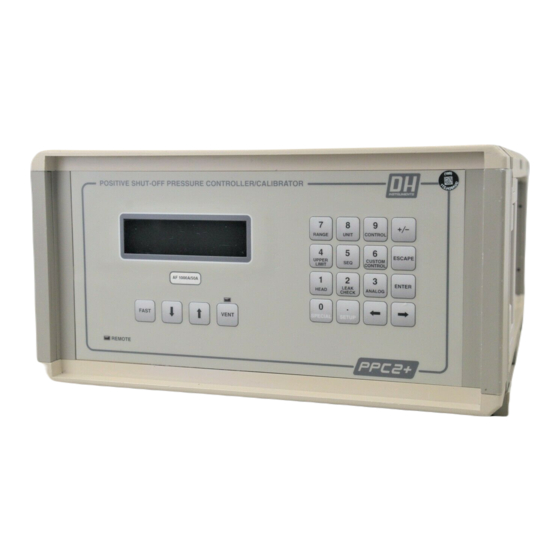 DH Instruments PPC2 AF Operation And Maintenance Manual