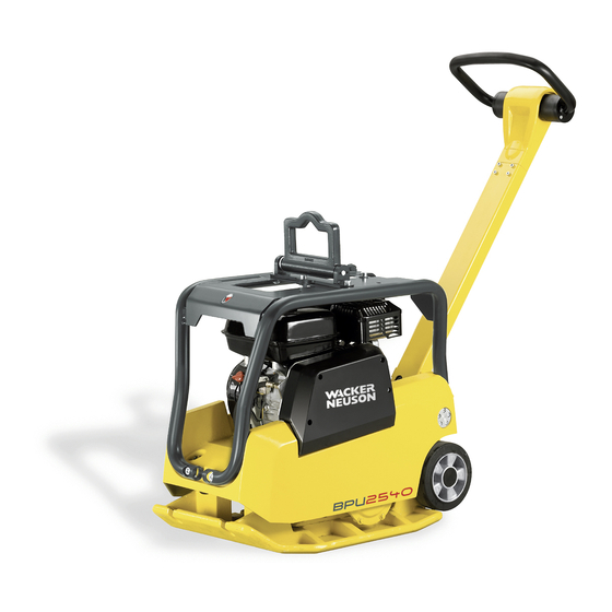 Wacker Neuson BPU 3750Ats Operator's Manual