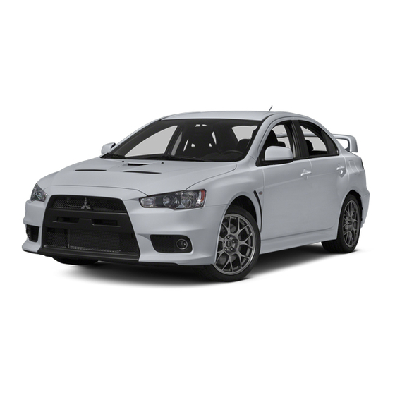 Mitsubishi MOTORS LANCER EVOLUTION Owner's Manual