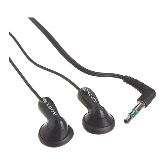 Sony MDR-E9LP Specifications
