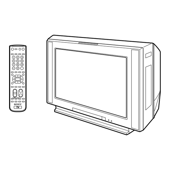 Sony Trinitron KV-EF34M80 Service Manual