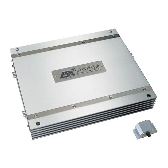 ESX Signum SX-4120 Owner's Manual