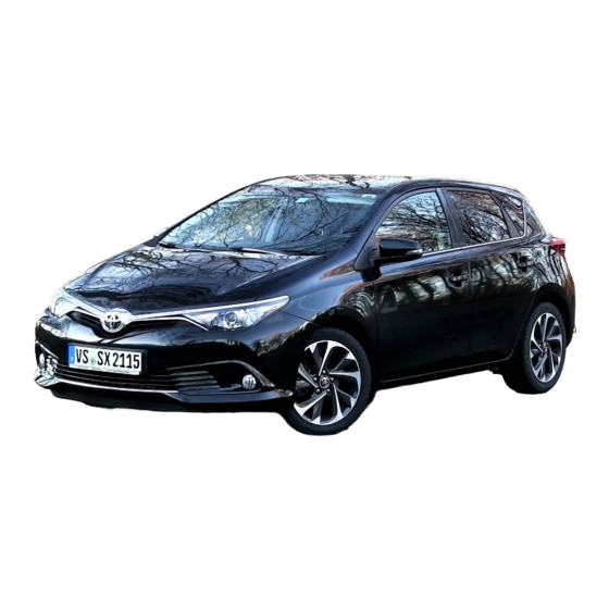 Toyota Auris Installation Instruction